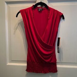 NWT Stylish Sleeveless V Neck Top